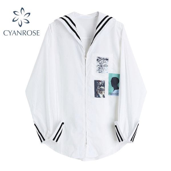 zipper cardigan white blouses and shirts for women long sleeve sailor collar oversized female relax baggy streetwear 210430
zipper cardigan white blouses and shirts for women long sleeve sailor collar oversized female relax baggy streetwear 210430