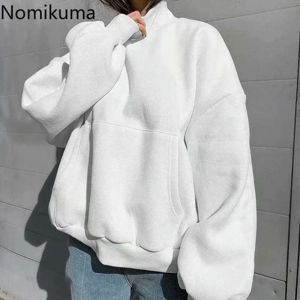 nomikuma causal oversized pullover sweatshirt new turtleneck autumn winter bf style women jumper korean hoodies 6d310 210427, Black
nomikuma causal oversized pullover sweatshirt new turtleneck autumn winter bf style women jumper korean hoodies 6d310 210427, Black