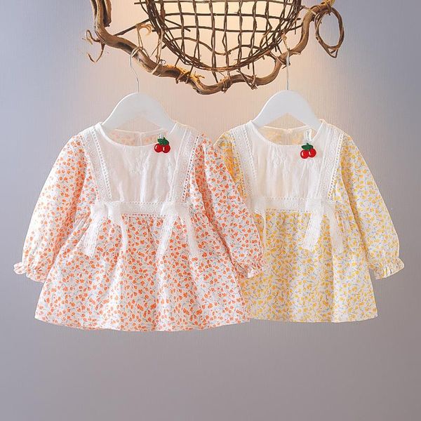 girl's dresses 0-3 years baby girl dress spring autumnfloral cotton long sleeve orange yellow lace princess clothes babies, Red;yellow
girl's dresses 0-3 years baby girl dress spring autumnfloral cotton long sleeve orange yellow lace princess clothes babies, Red;yellow