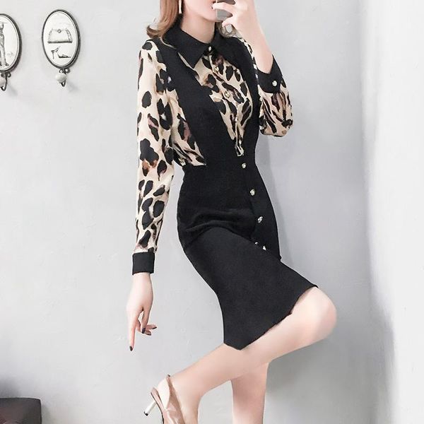 casual dresses spring dress for women leopard vestidos de fiesta noche office lady korean womens arrival 2021 vestido festa, Black;gray
casual dresses spring dress for women leopard vestidos de fiesta noche office lady korean womens arrival 2021 vestido festa, Black;gray