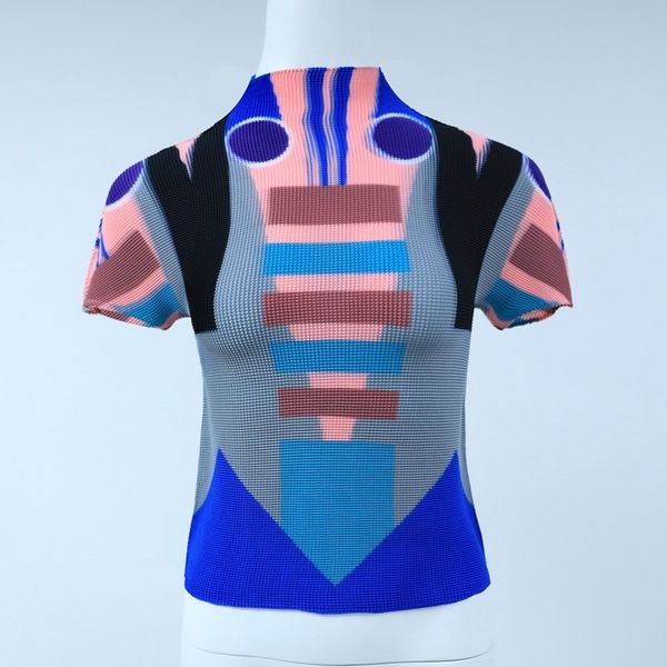 polo 2021 summer printed women tshirts miyak pleated fashion slim short sleeve stripe t-shirt tide, White
polo 2021 summer printed women tshirts miyak pleated fashion slim short sleeve stripe t-shirt tide, White