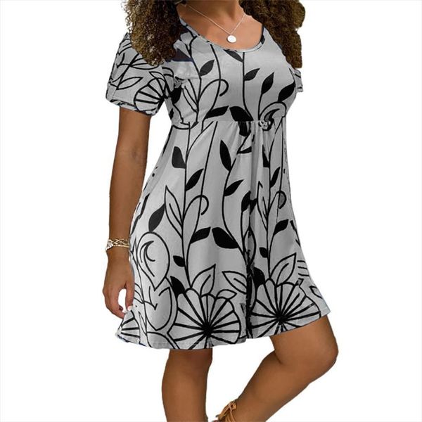 bohemian casual o neck women dresses short sleeve leaves print loose streetwear a line ladies beach mini, Black;gray
bohemian casual o neck women dresses short sleeve leaves print loose streetwear a line ladies beach mini, Black;gray
