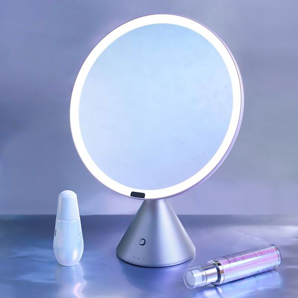 mirrors deskintelligent infrared sensor high-definition vanity mirror professional led fill light 9.5-inch large round makeup
mirrors deskintelligent infrared sensor high-definition vanity mirror professional led fill light 9.5-inch large round makeup