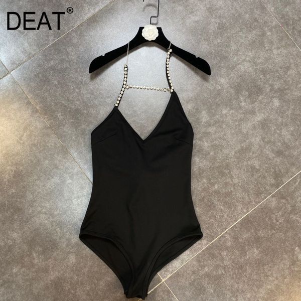 women slim diamonds chain neck bodysuits fashion spring summer backless hr461 210525, Black;white
women slim diamonds chain neck bodysuits fashion spring summer backless hr461 210525, Black;white