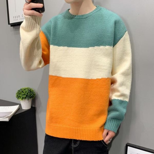 men's sweaters warm round neck sweater, crochet knitted clothing, outdoor autumn and winter clothing., White;black
men's sweaters warm round neck sweater, crochet knitted clothing, outdoor autumn and winter clothing., White;black