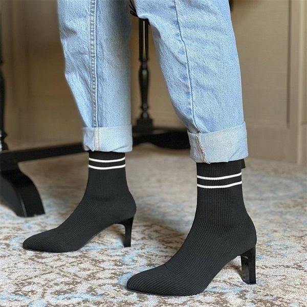boots elastic socks women 2021 summer versatile pointed thick heel high autumn thin single, Black
boots elastic socks women 2021 summer versatile pointed thick heel high autumn thin single, Black