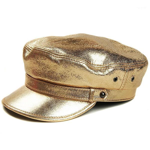 berets gold silver leather navy hat fashion women sheep skin color flat hat/caps, Blue;gray
berets gold silver leather navy hat fashion women sheep skin color flat hat/caps, Blue;gray