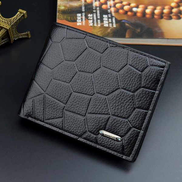wallets men's wallet short stone pattern fashion youth male casual horizontal embossed coin purses three fold soft thin card holder, Red;black
wallets men's wallet short stone pattern fashion youth male casual horizontal embossed coin purses three fold soft thin card holder, Red;black