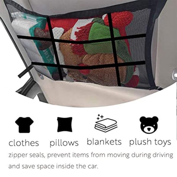 car organizer portable ceiling storage net pocket space-saving roof interior cargo nets trunk pouch sundries
car organizer portable ceiling storage net pocket space-saving roof interior cargo nets trunk pouch sundries
