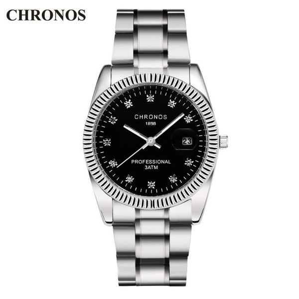 wristwatches chronos mens zircon quartz watches fashion silver color stainless steel date analog men's wrist watch, Slivery;brown
wristwatches chronos mens zircon quartz watches fashion silver color stainless steel date analog men's wrist watch, Slivery;brown