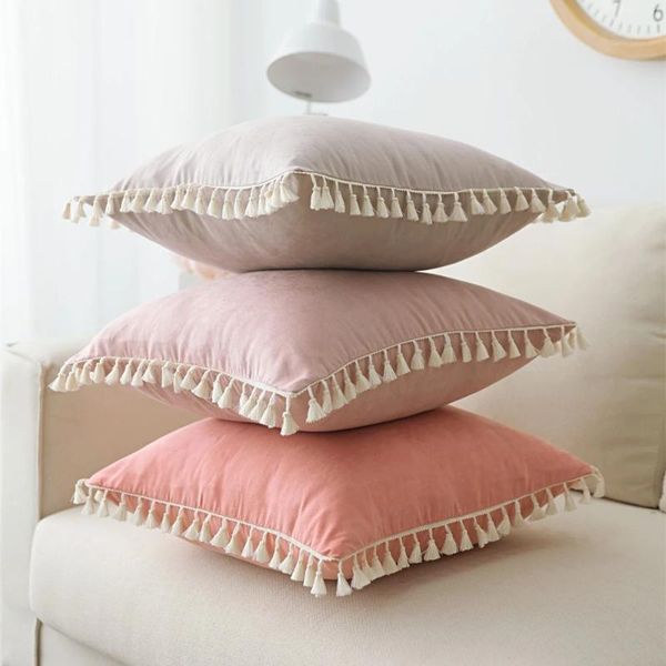 cushion/decorative pillow luxury nordic suede cover ins pink sofa cushion pillowcase tassel bedroom decoration housse de coussin
cushion/decorative pillow luxury nordic suede cover ins pink sofa cushion pillowcase tassel bedroom decoration housse de coussin
