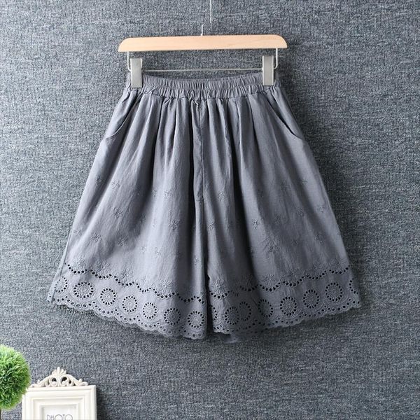 summer japan style fresh elasticated womens capris waist hollow out embroidery cotton linen loose wide leg pants, Black;white
summer japan style fresh elasticated womens capris waist hollow out embroidery cotton linen loose wide leg pants, Black;white