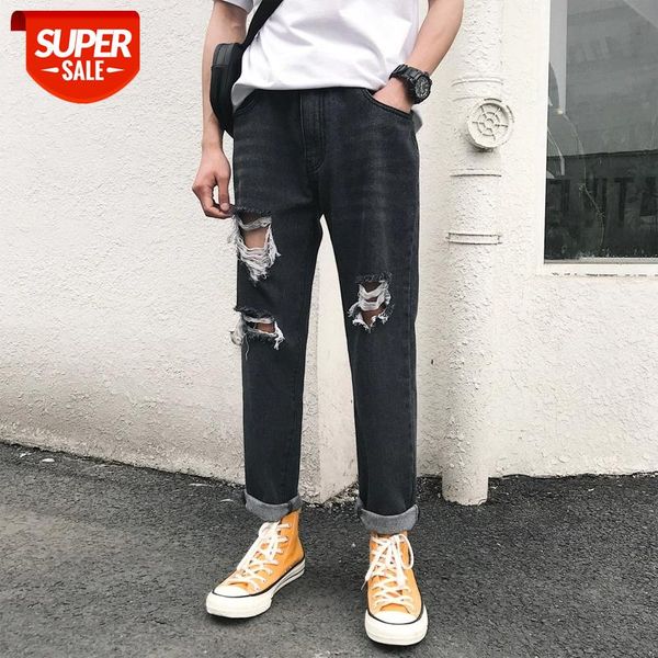 2020 summer men's holes skinny casual pants classic brand straight trousers biker denim stretch slim fit blue color jeans 27-34 #x183
2020 summer men's holes skinny casual pants classic brand straight trousers biker denim stretch slim fit blue color jeans 27-34 #x183