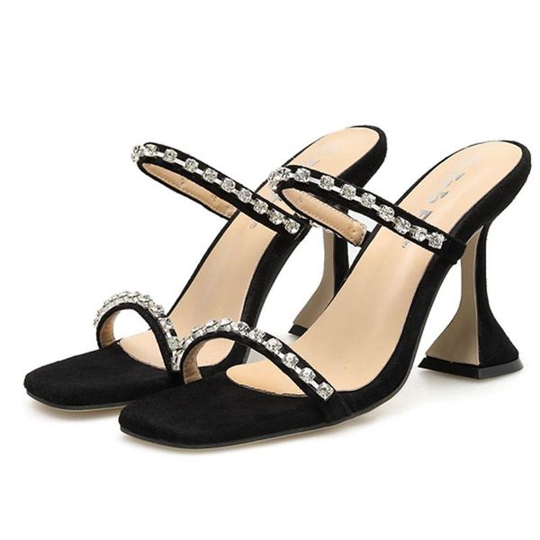 sandals nikali rhinestone square puntige enkelbandje vrouw fashion stiletto shoes met hoge hakken dames hak bruiloft, Black
sandals nikali rhinestone square puntige enkelbandje vrouw fashion stiletto shoes met hoge hakken dames hak bruiloft, Black