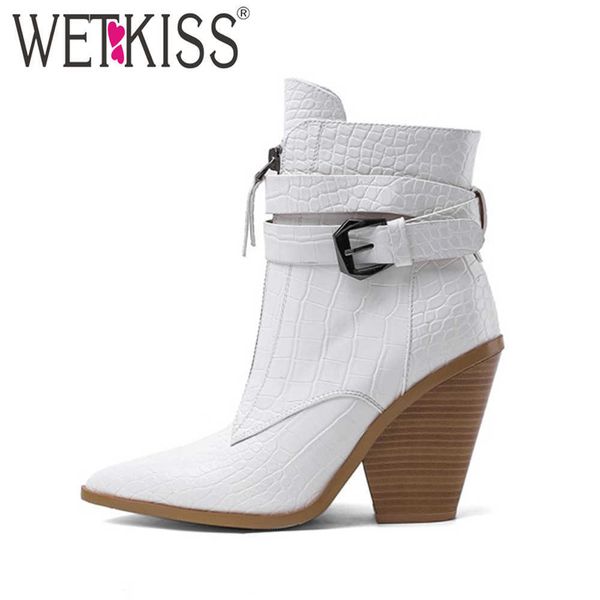 wetkiss plus size 34-46 western ankle boots women wedges thick high heeled booties pointed autumn winter boot cowboy shoes woman 210630, Black
wetkiss plus size 34-46 western ankle boots women wedges thick high heeled booties pointed autumn winter boot cowboy shoes woman 210630, Black