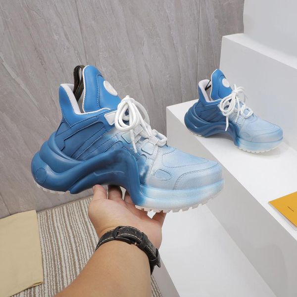 luxury designer archlight runway casual shoes white blue trainers leather sneakers with box, Black
luxury designer archlight runway casual shoes white blue trainers leather sneakers with box, Black
