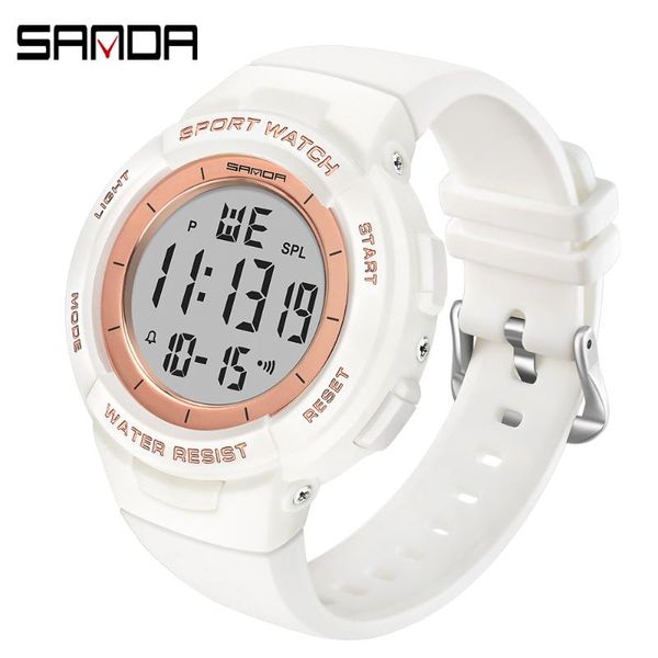 wristwatches sanda 2021 fashion casual women's watches waterproof digital watch sports for female clock relogio feminino 6006, Slivery;brown
wristwatches sanda 2021 fashion casual women's watches waterproof digital watch sports for female clock relogio feminino 6006, Slivery;brown