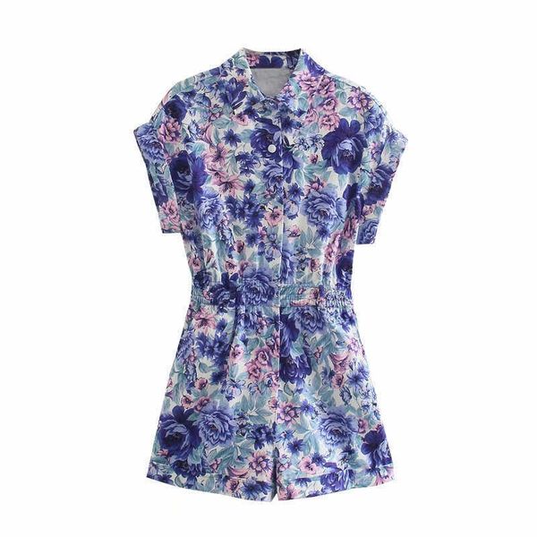 women's jumpsuits & rompers women blue floral print summer jumpsuit short sleeve elastic waist woman back patch pockets vintage u, Black;white
women's jumpsuits & rompers women blue floral print summer jumpsuit short sleeve elastic waist woman back patch pockets vintage u, Black;white