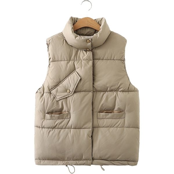 casual solid cotton liner jacket for women autumn winter outerwear sleeveless single breasted coats thicken veste femme 210915, Black;white
casual solid cotton liner jacket for women autumn winter outerwear sleeveless single breasted coats thicken veste femme 210915, Black;white