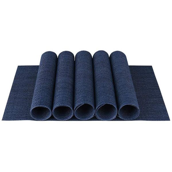 table runner 6pcs heat-resistant placemats stain resistant anti-skid washable pvc mats woven
table runner 6pcs heat-resistant placemats stain resistant anti-skid washable pvc mats woven
