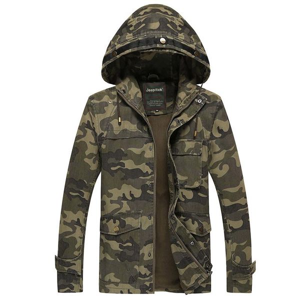 men's jackets 2021 spring autumn mens jacket with hoodie camouflage jaket men hooded cotton army military tactical jakets coats outwear, Black;brown
men's jackets 2021 spring autumn mens jacket with hoodie camouflage jaket men hooded cotton army military tactical jakets coats outwear, Black;brown