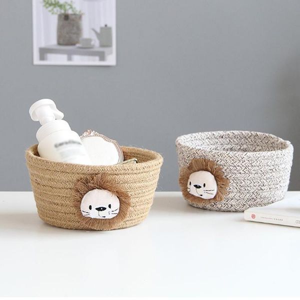 storage baskets cartoon animals hand woven basket kids toys deskorganizer sundries box laundry 16*9cm 1pcs
storage baskets cartoon animals hand woven basket kids toys deskorganizer sundries box laundry 16*9cm 1pcs