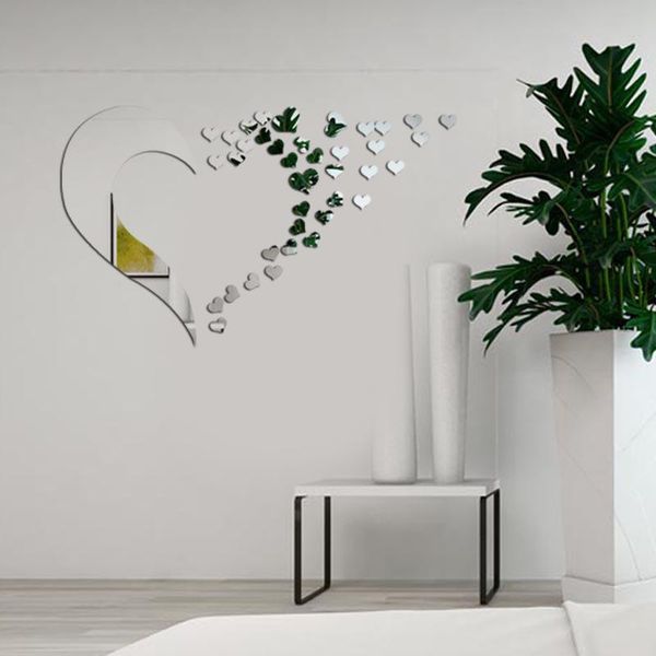 wall stickers silver diy acrylic mirror heart love set for living room bedroom home decals decoration
wall stickers silver diy acrylic mirror heart love set for living room bedroom home decals decoration
