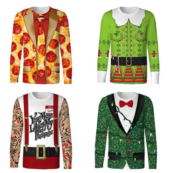 men's t-shirts men t shirt funny bow tie cosplay santa claus prints fitness workout long sleeve man t-shirt women tee 8xyr, White;black
men's t-shirts men t shirt funny bow tie cosplay santa claus prints fitness workout long sleeve man t-shirt women tee 8xyr, White;black