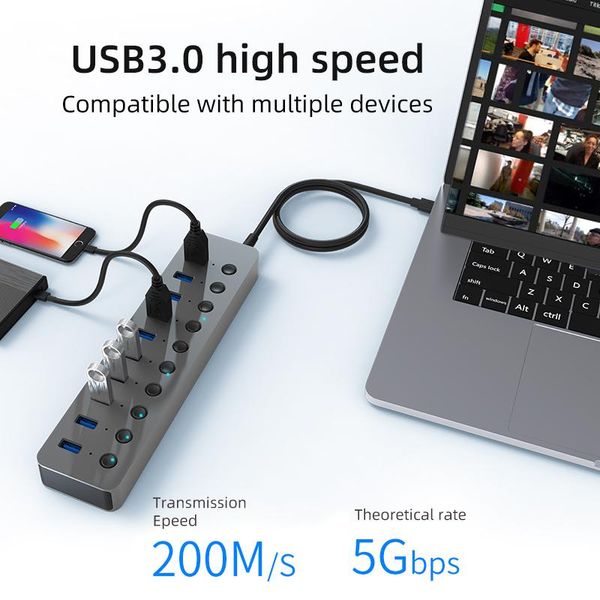hubs multi usb 3.0 splitter 7/10 port expander multiple 12v power adapter usb3.0 hub with switch for lapdocking station
hubs multi usb 3.0 splitter 7/10 port expander multiple 12v power adapter usb3.0 hub with switch for lapdocking station