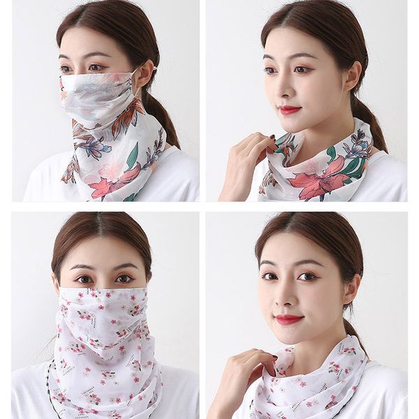 sunscreen cycling mask neck scarf women's bib riding chiffon printed multi pattern 
sunscreen cycling mask neck scarf women's bib riding chiffon printed multi pattern