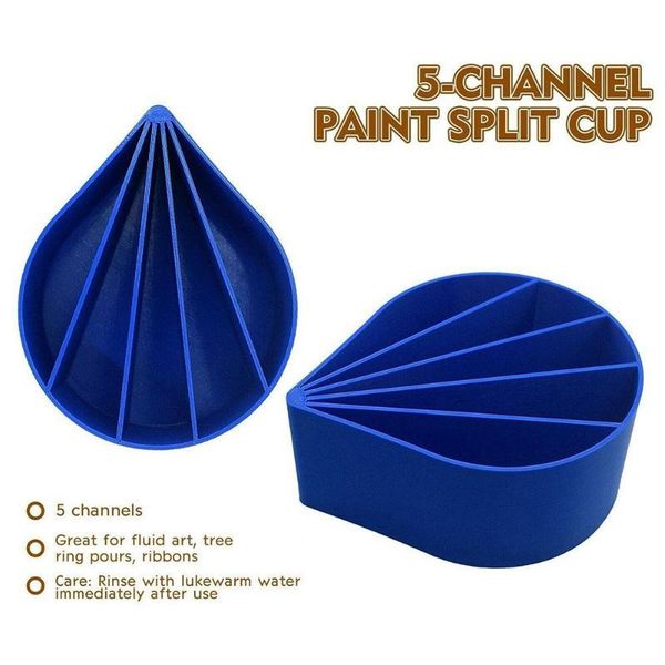 polylactice acrylic split pouring cups pour cup 5 channels paint drawing blue container gift sets
polylactice acrylic split pouring cups pour cup 5 channels paint drawing blue container gift sets