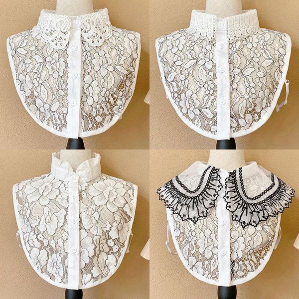 bow ties embroidery false collar for women suits fake shirts decorative floral lace neckwear clothes decor, Black;gray
bow ties embroidery false collar for women suits fake shirts decorative floral lace neckwear clothes decor, Black;gray