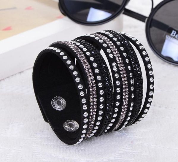 tennis 2 pcs/lot handmade velvet bracelet with bling rhinestone wrap leather drill bangle for girl/women gift, Golden;silver
tennis 2 pcs/lot handmade velvet bracelet with bling rhinestone wrap leather drill bangle for girl/women gift, Golden;silver