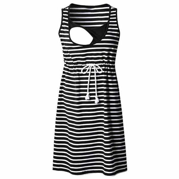 maternity dresses summer dress stripe tunic nursing clothing for breastfeeding women sleeveless pregnants long ladies, White
maternity dresses summer dress stripe tunic nursing clothing for breastfeeding women sleeveless pregnants long ladies, White