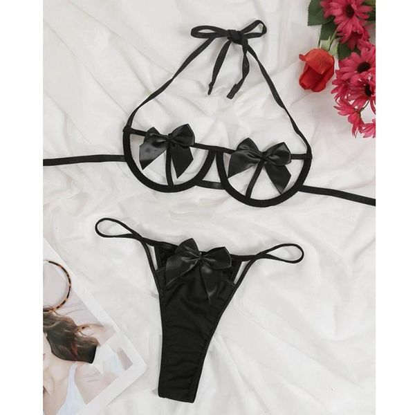 bras sets fashion garter pajamas lace lingerie bowknot thong set underwear steel ring sleepwear ropa mujer, Red;black
bras sets fashion garter pajamas lace lingerie bowknot thong set underwear steel ring sleepwear ropa mujer, Red;black