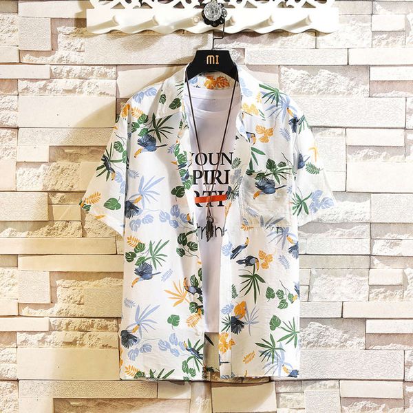 men's casual shirts shirthawaiian beach flower shirt short sleeve loose large holiday trend thin jacket men's wear 92cg, White;black
men's casual shirts shirthawaiian beach flower shirt short sleeve loose large holiday trend thin jacket men's wear 92cg, White;black