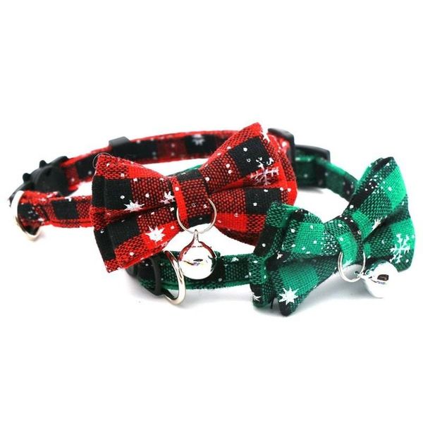 cat collars & leads 2022 christmas dog collar adjustable breakaway with bell bow knot puppy kitten bowtie safety release
cat collars & leads 2022 christmas dog collar adjustable breakaway with bell bow knot puppy kitten bowtie safety release