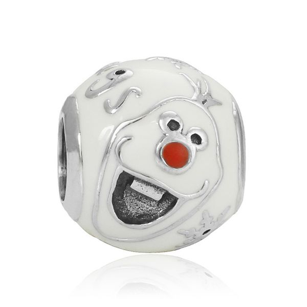 1pcs cute white snowman pendant diy beads adapting to original pandora charm bracelet ladies jewelry making gifts, Silver
1pcs cute white snowman pendant diy beads adapting to original pandora charm bracelet ladies jewelry making gifts, Silver