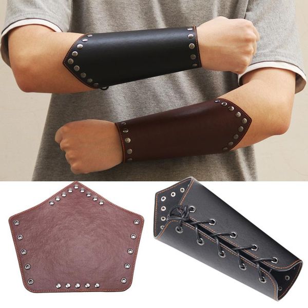 punk bracelet men's wax rope woven wrist guard simple wide leather bracers bracelets riding wristbands band bangle, Black
punk bracelet men's wax rope woven wrist guard simple wide leather bracers bracelets riding wristbands band bangle, Black