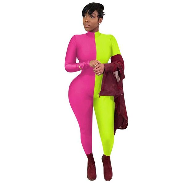 women's jumpsuits & rompers fashion o neck patchwork women jumpsuit long sleeve skinny romper casual body femme, Black;white
women's jumpsuits & rompers fashion o neck patchwork women jumpsuit long sleeve skinny romper casual body femme, Black;white