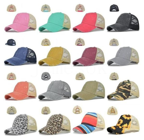 Party Hats Criss Cross Ponytail hat Woman Washed Mesh Leopard Sunflower Baseball Cap Outdoor sun proof solid color peaked caps DB653, Blue;gray
Party Hats Criss Cross Ponytail hat Woman Washed Mesh Leopard Sunflower Baseball Cap Outdoor sun proof solid color peaked caps DB653, Blue;gray
