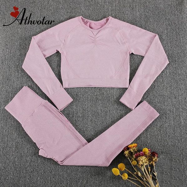 yoga outfit athvotar seamless women set workout sportswear gym clothing long sleeve crop high waist fitness leggings sports suits
yoga outfit athvotar seamless women set workout sportswear gym clothing long sleeve crop high waist fitness leggings sports suits