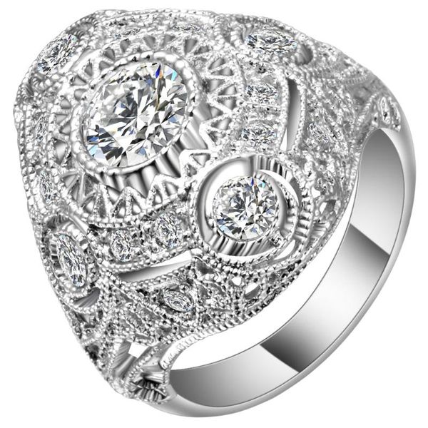 wedding rings hyperbolic white cubic zirconia female flower ring silver color luxury micro pave big bands finger for women gift, Slivery;golden
wedding rings hyperbolic white cubic zirconia female flower ring silver color luxury micro pave big bands finger for women gift, Slivery;golden