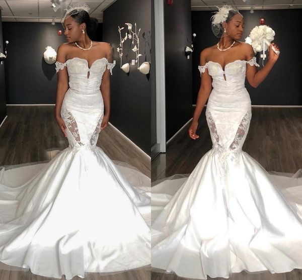 elegant african dubai arabic mermaid wedding dresses bridal gowns off shoulder sweetheart lace appliques court train bride dress v292b, White
elegant african dubai arabic mermaid wedding dresses bridal gowns off shoulder sweetheart lace appliques court train bride dress v292b, White