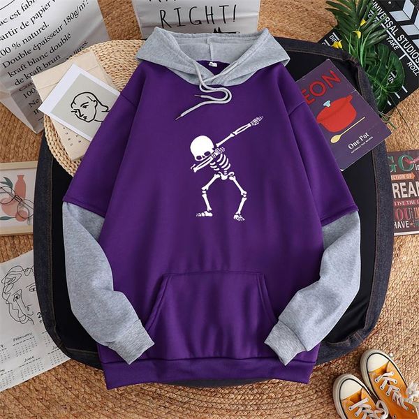 women's hoodies & sweatshirts splicing hooded sweatshirt autumn winter oversized skeleton print loose sports women harajuku ropa mujer, Black
women's hoodies & sweatshirts splicing hooded sweatshirt autumn winter oversized skeleton print loose sports women harajuku ropa mujer, Black