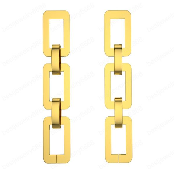 gold metal geometric dangle earring for women link chain pendant earrings vintage charm jewelry party accessory, Silver
gold metal geometric dangle earring for women link chain pendant earrings vintage charm jewelry party accessory, Silver