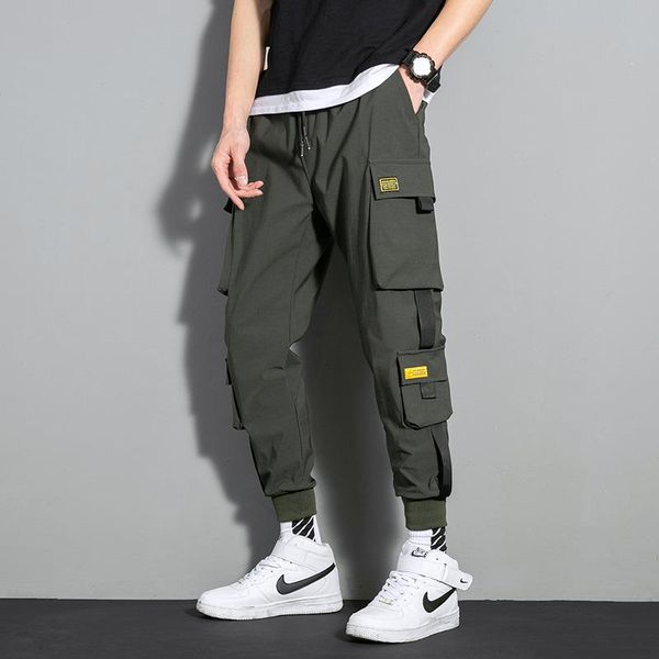 men's pants cargo casual stretch elastic waist pockets oversized men joggers streetwear sweatpants plus size trousers, Black
men's pants cargo casual stretch elastic waist pockets oversized men joggers streetwear sweatpants plus size trousers, Black