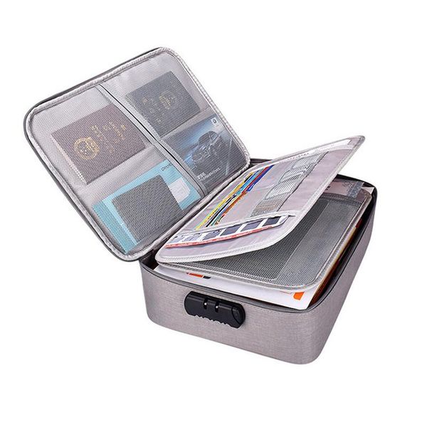 card holders waterproof multi-layer document clothes storage bag large capacity certificates files organizer home travel use store items, Brown;gray
card holders waterproof multi-layer document clothes storage bag large capacity certificates files organizer home travel use store items, Brown;gray