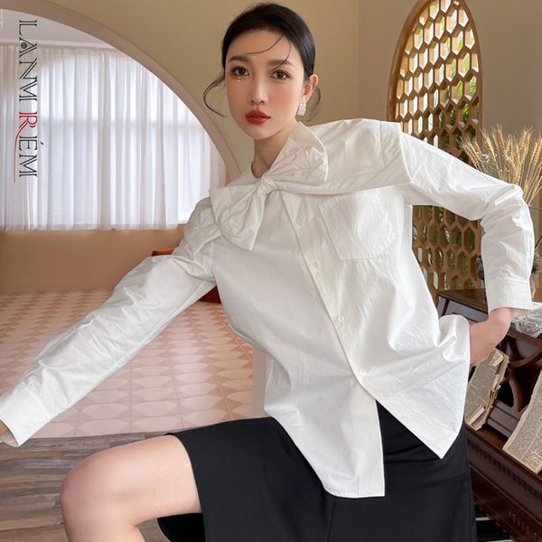 white blouse for women long sleeves loose bowknot shirt button sweet spring autumn arrivals 2a3287 210507
white blouse for women long sleeves loose bowknot shirt button sweet spring autumn arrivals 2a3287 210507