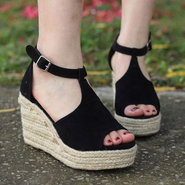sandals women the fashion flock platform wedges open toe high ankle outdoor peep summer female casual shoes, Black
sandals women the fashion flock platform wedges open toe high ankle outdoor peep summer female casual shoes, Black